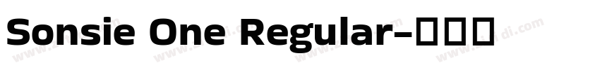 Sonsie One Regular字体转换